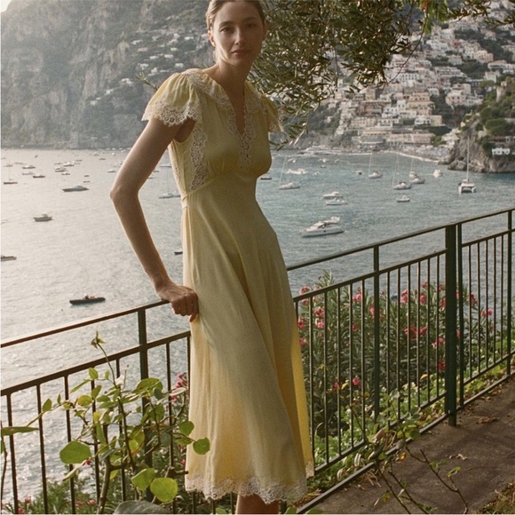 Doen grace dress in yellow rose - Picture 8 of 10